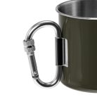 Mil-Tec cana karabiner din otel, verde 500ml