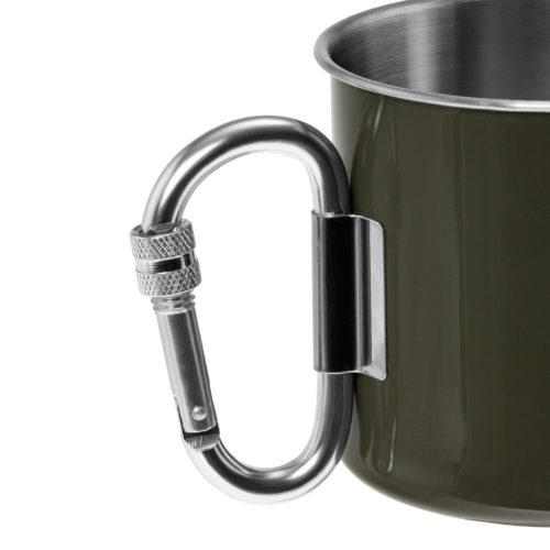 Mil-Tec karabineres bögre, zöld 500ml