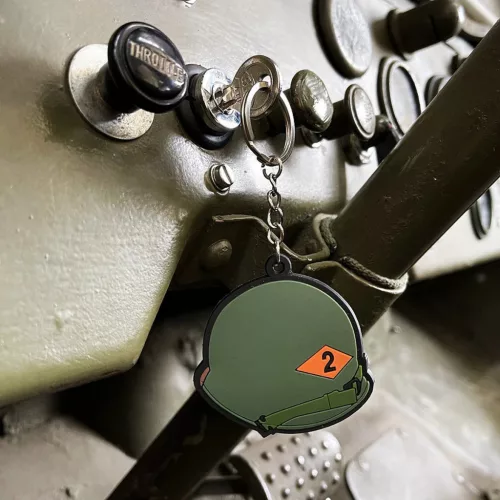 2nd Ranger Helmet PVC keychain