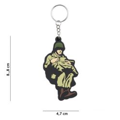 3D PVC kulcstartó WWII Paratrooper