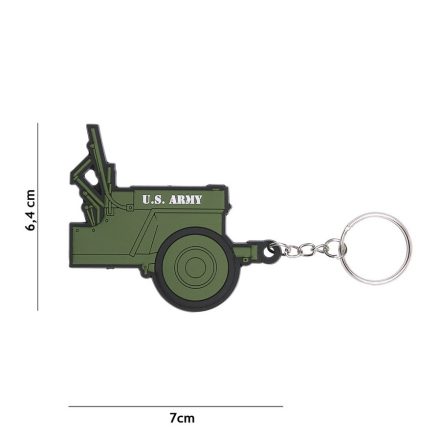 3D PVC Schlüsselanhänger Jeep US Army