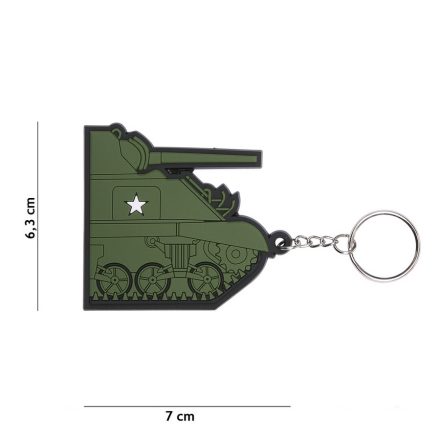 3D PVC Schlüsselanhänger Sherman Tank