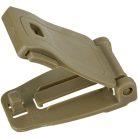 MOLLE webbing clip, coyote