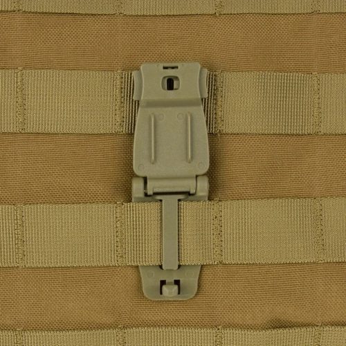MOLLE webbing clip, coyote