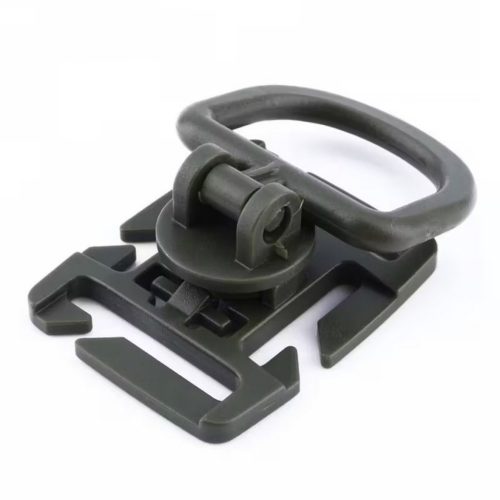 MOLLE klip D-ring univerzálny, zelená