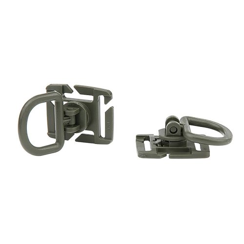 MOLLE clip D-ring univerzálny, zelená