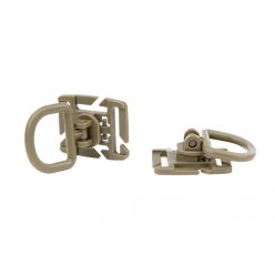 MOLLE clip D-ring univerzálny, coyote