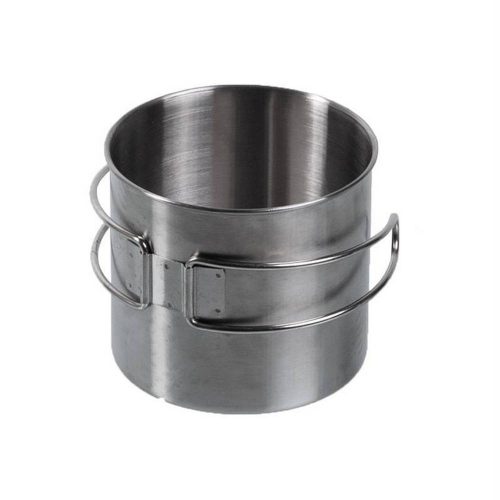 Mil-Tec stainless steel mug (wire handle), 600ml