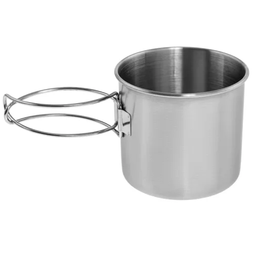 Mil-Tec stainless steel mug (wire handle), 600ml