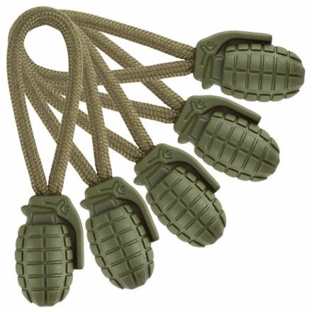 Mil-Tec zip puller grenade, green