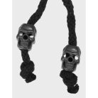 Mil-Tec Skull koncovky na šnúrku, čierna