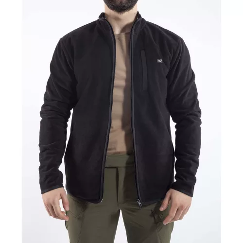 VAV Wear POLTAC03 fleece bunda - čierna