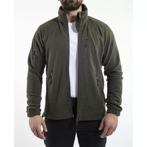 VAV Wear POLTAC04 fleece bunda - zelená