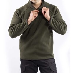 VAV Wear POLSW02 fleece pulóver - zöld