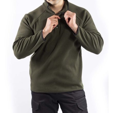 VAV Wear POLSW02 fleece pulóver - zöld