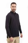 VAV Wear TLAC04 tircou maneca lunga polo - negru 3XL