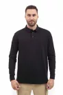 VAV Wear TLAC04 long sleeve polo shirt - black
