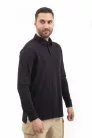 VAV Wear TLAC04 long sleeve polo shirt - black