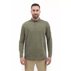 VAV Wear TLAC04 dlhý rukáv polokošel'a - zelená