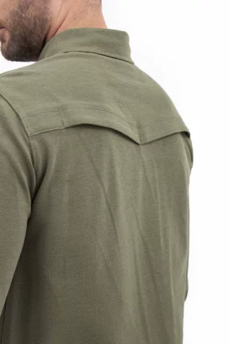 VAV Wear TLAC04 hosszú ujjú piké póló - zöld