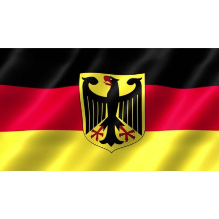 Vlajka veľká 90x150cm Nemecko s erbom