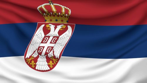 Flagge Serbien