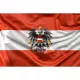 Steag Austria cu creastă - 90 x 150 cm