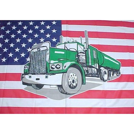 Vlajka veľká 90x150cm USA kamión