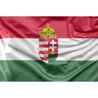 Ungarn mit Wappen Flagge