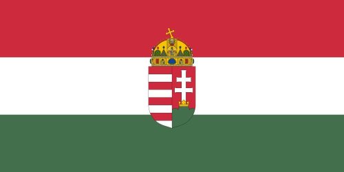 Hungary flag (With Crest)