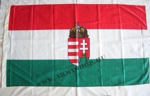 Hungary flag (With Crest)