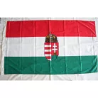 Hungarian flag with coat of arms