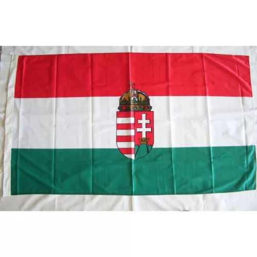 Hungary flag (With Crest)
