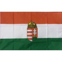 Vlajka veľká 60x90cm Maďarsko s erbom