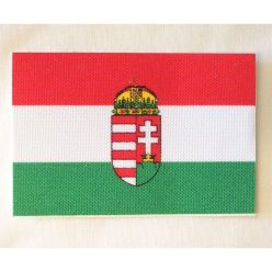 Hungary (With Crest) flag Sticker