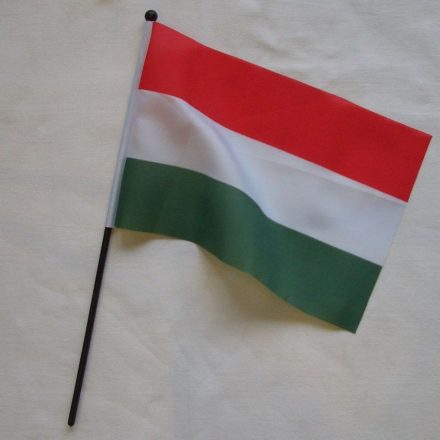 Vlajka na paličke 16x23cm Maďarsko