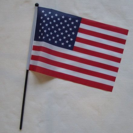 Vlajka na paličke 16x23cm USA