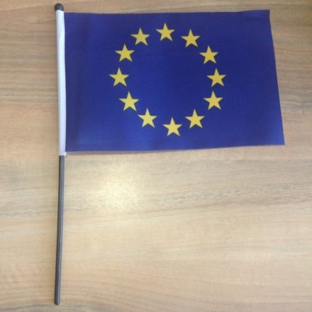 Vlajka na paličke 16x23cm Európska Únia