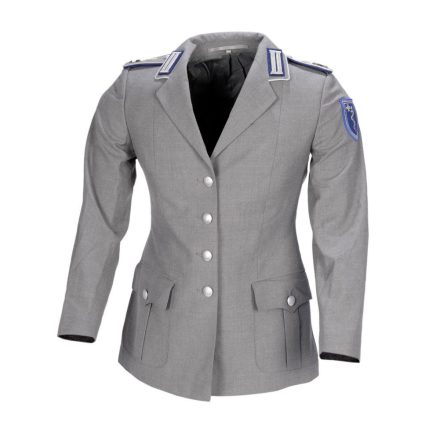 Women's duty jacket grey with patches