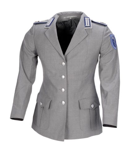 Women's duty jacket grey with patches