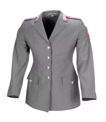 Women's duty jacket grey with patches