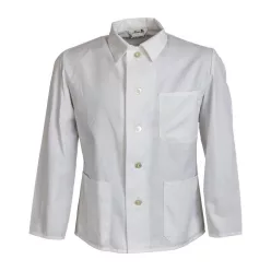 Short work smock with three pockets