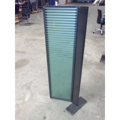 Glass folding screen